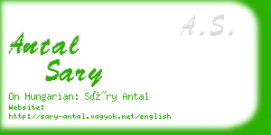 antal sary business card